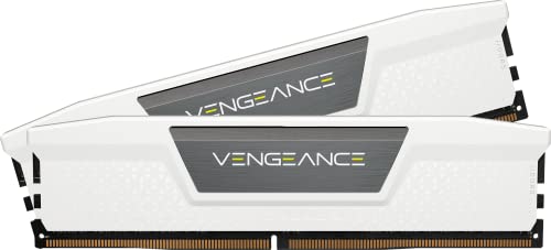 CORSAIR DDR5-6000MHz 事務机とっ始めパソコン用記憶装置 VENGEANCE DDR5続きもの (パソコン5-48000) Intel XMP 記憶装置一揃いの道具 32GB 白いこと [16GB×2枚] CMK32GX5M2E6000C36W
