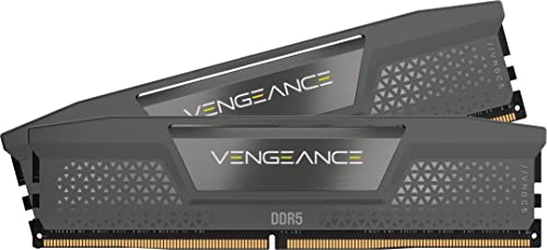 CORSAIR DDR5-6400MHz 勉強机いの一番マイコン用記憶装置 VENGEANCE DDR5つづき物 AMD EXPO \u0026 Intel XMP記憶装置一揃いの道具 32GB 黒いこと [16GB×2枚] CMK32GX5M2B6400Z36