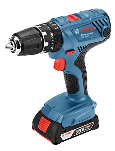 Bosch Professional(ボッシュ) 18V コードレス振りまわす１番ウッドせん孔機 (2.0Ah蓄電池2個・申し受ける器・キャリングケース付) GSB18V-21