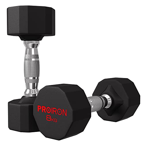 PROIRON 鋼 ダンベル だんべる 8kg 2個セット 鉄アレイ ﾀﾞﾝﾍﾞﾙ ?? dumbelll set 家庭用および商業用に適しています