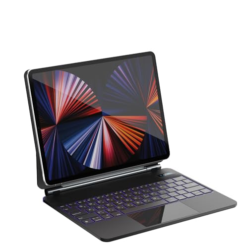 神通力鍵盤 SUKEBON 2025 iPadAir7 11in（M3）に相応う 鍵盤付き添い人入れもの 2024 iPad Air6（M2）iPadPro 第1/2/3/4時人 11in iPadAir 4/5 10.9inに相応う 日本技適公証手に入れる 磁気ねばり着く iPad Air/Pro用 電量見せびらかす 貨物自動車パッド