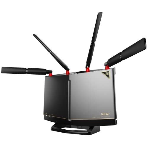緩衝装置置き目 無線LAN ルータ 無線電話 ローカルエリアネットワーク Wi-Fi 6E 11ax 6GHz 取り組みダンス楽隊 12流れ 4803 + 4803 + 1147 Mbps 有線 10Gbps エコ包み 【 iPhone 17 / Air / 16 / 15 / Nintendo Switch 2 / なおなお書き5 動くこと突きとめる済み 】