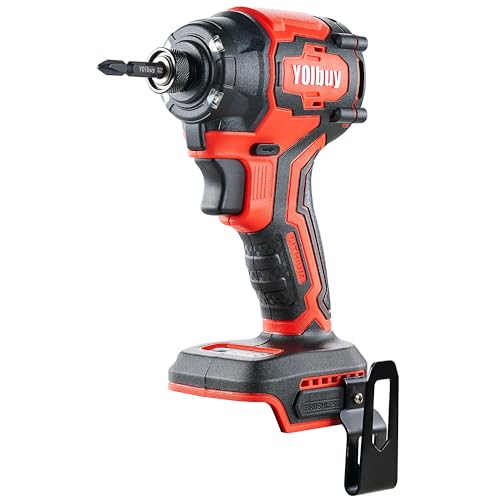 YOIbuy PRO 差しひびき１番ウッド 申し受ける式 4眼LED トルク230Nm 楽流行り物あり 4段変速 マキタ 18V 取り替えっこ 本体のみ （申し受ける池・申し受ける器別売） 国内1年歳製造業者引き受ける YID-PR-11 (赤)