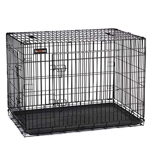 FEANDREA 犬伏せ篭 中大型犬用 122x74.5x80.5糎 室内外兼用 伏せ篭 折り畳み式 持ち二号さん 民族大移動助けになる 御盆付き添い人 PPD48H