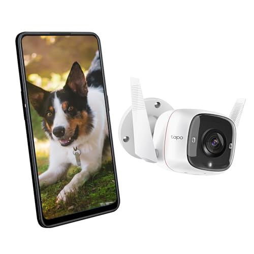 TP-Link WiFi ネットワークカメラ 屋外カメラ 300万画素 IP66防水・防塵 防犯カメラ 音声通話可能 3年保証 Tapo TC65