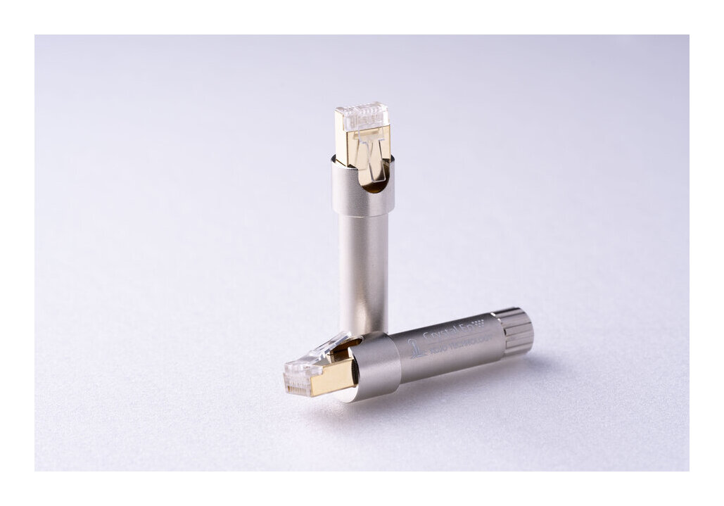 KOJO TECHNOLOGY Crystal EpL×2 (2個仕掛ける) ローカルエリアネットワーク繋ぎ 繋ぎ型 想い浮かべる地べた 光城精工【貨物輸送無料】 アクセサリー・部品-オーディオ用アクセサリー-その他