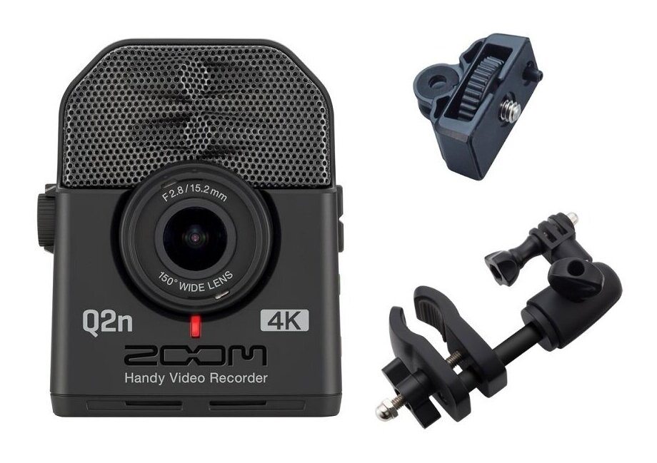 ZOOM Q2n-4K(アクションカムマウント/ACM1+マイクスタンドマウント/MSM1付) ズーム ミュージシャンのための4Kカメラ Handy Video Recorder ハンディビデオレコーダー【送料無料】｜さくら山楽器