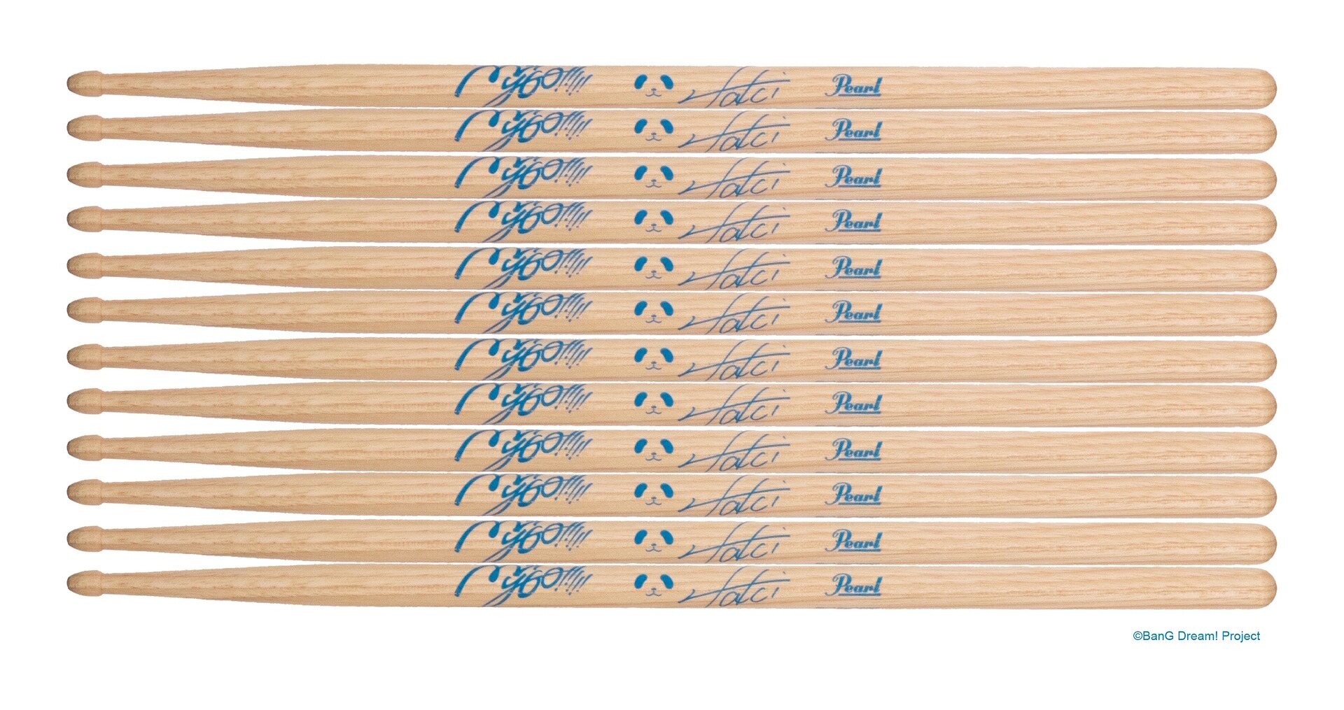 Pearl 190H/TAKI x 6ペア 椎名立希/林鼓子 シグネチャー ドラム スティック バンドリ! MyGO!!!!!【送料無料】｜さくら山楽器