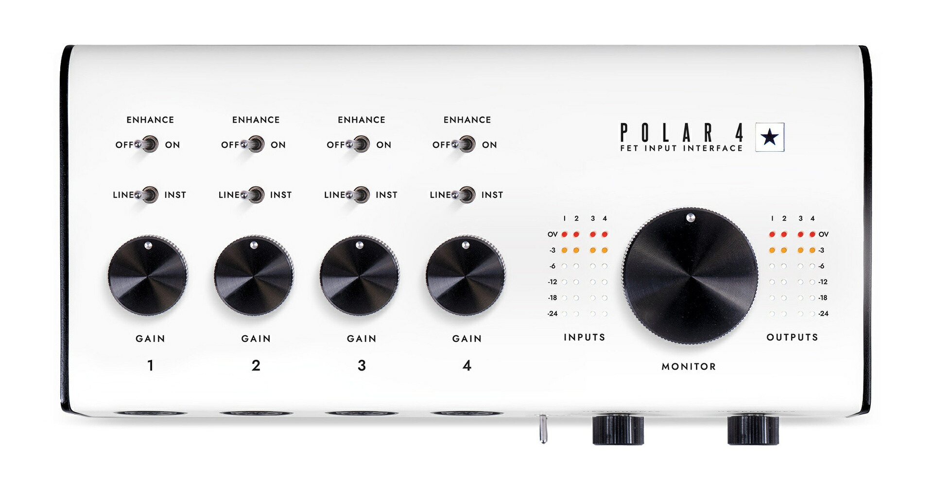 Blackstar POLAR 4 ギタリストのための 4チャンネル仕様 USB オーディオ インターフェイス【送料無料】【ポイント5倍】