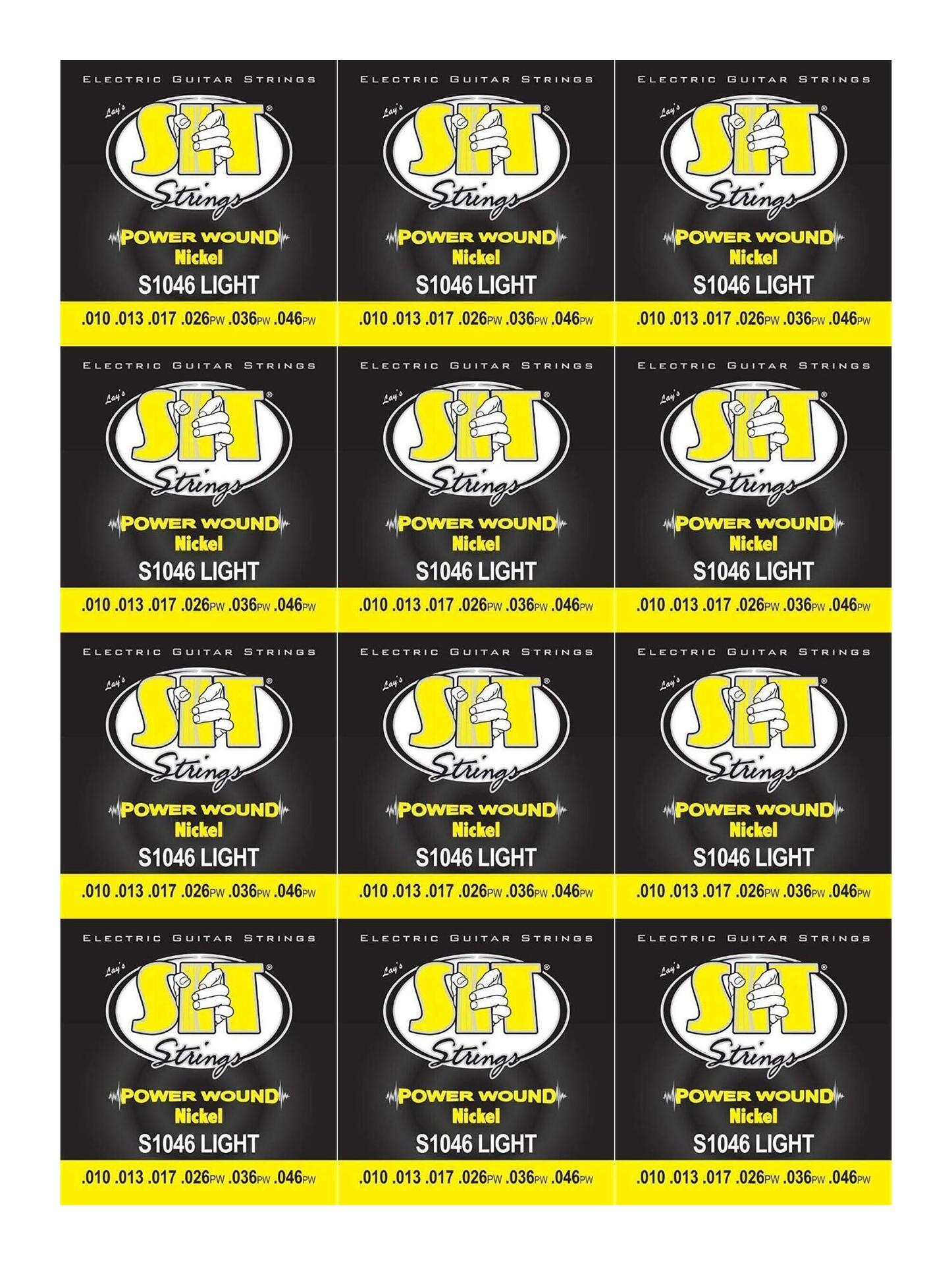 SIT S1046 ×12セット [10-46] POWER WOUND エレキギター弦【メール便発送・全国送料無料・代金引換不可】【ポイント2倍】