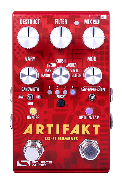 SOURCE AUDIO SA280 ARTIFAKT Lo-fi Elements ローファイ サウンド ペダル【送料無料】【ポイント5倍】