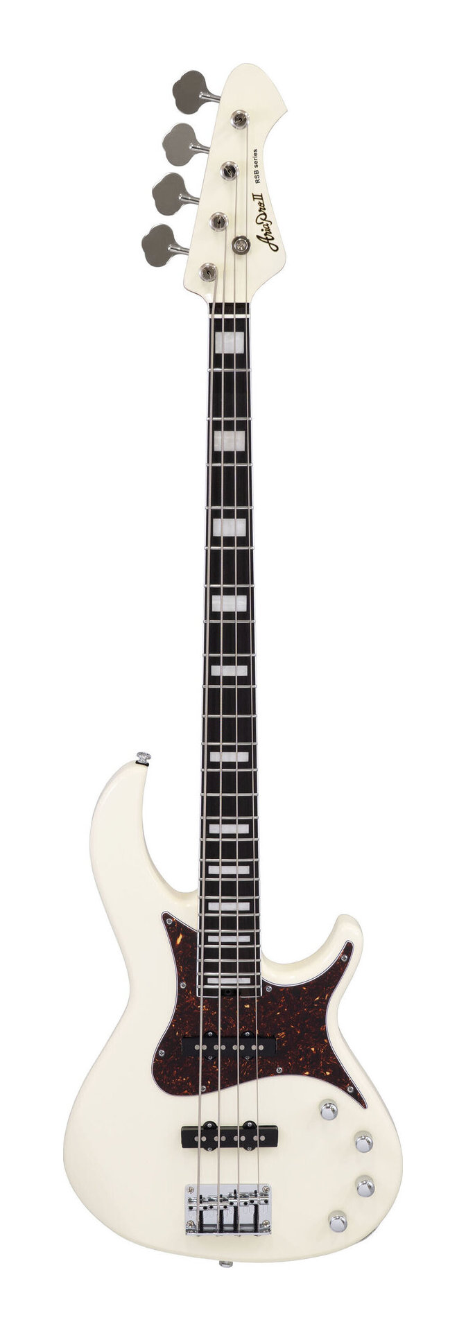 Aria ProII RSB-800 WH (White) ボルトオンネック エレキベース/ケース付【送料無料】