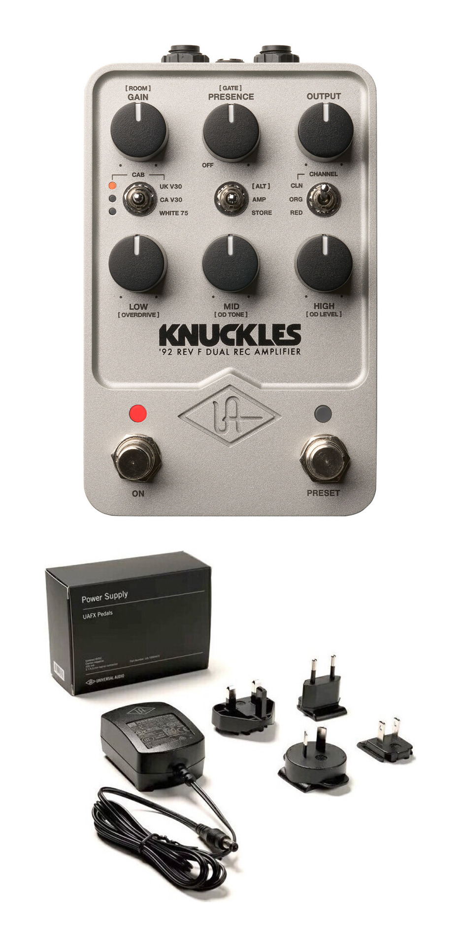 UNIVERSAL AUDIO UAFX Knuckles + PSU-GP1-WW / ’92 Rev F Dual Rec Amplifier/純正アダプター付【送料無料】 35,035円