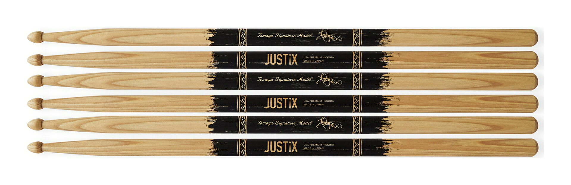 JUSTIX JSX-TMY/3ペア ナチュラル Tomoya ONE OK ROCK ワンオク シグネチャー ドラム スティック/3ペア【送料無料】