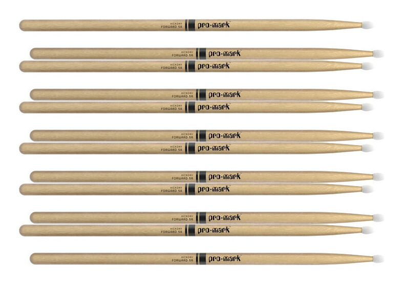 【6ペア】プロマーク ProMark TX5AN ヒッコリー ナイロンチップ ドラムスティック【送料無料】【ポイント5倍】