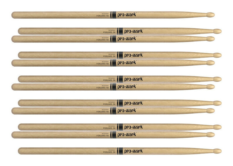 【6ペア】プロマーク ProMark TX5BW ヒッコリー ウッドチップ ドラムスティック【送料無料】【ポイント5倍】