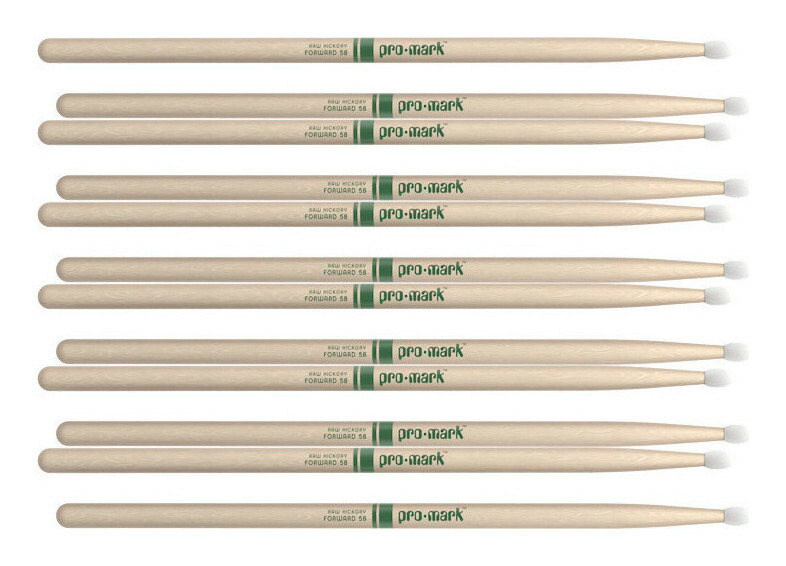 【6ペア】プロマーク ProMark TXR5BN ヒッコリー The Natural ナイロンチップ ドラムスティック【送料無料】【ポイント5倍】