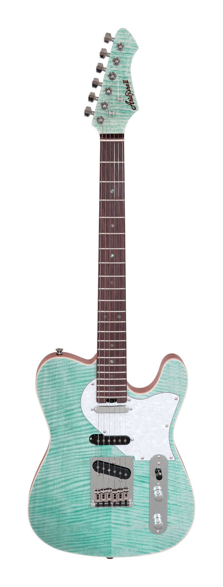 Aria ProII 615-AE200 OPGR (Opal Green) エレキギター/ギグバッグ付【送料無料】【ポイント5倍】|さくら山楽器