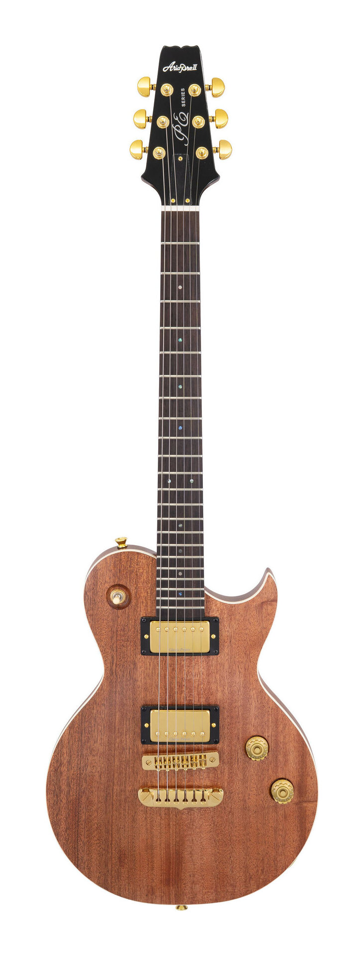 Aria ProII PE-600MH STBR (Stained Brown) エレキギター/ケース付【送料無料】