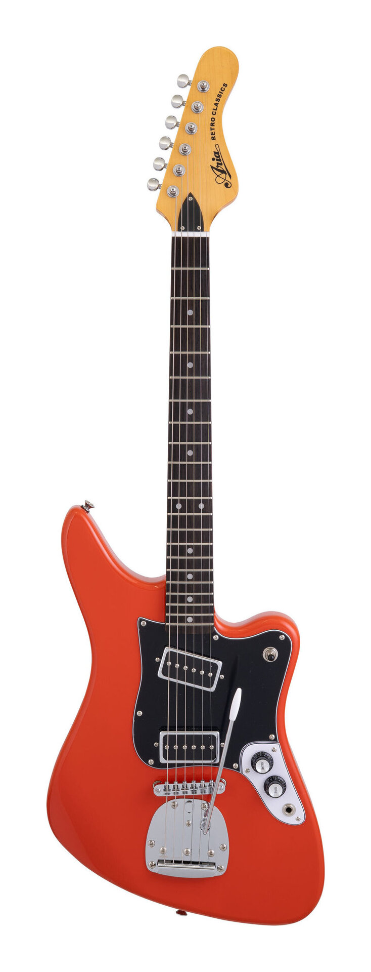 ARIA RETRO-1532J FSRD (Fiesta Red) レトロ調 ビザールテイスト エレキギター/ケース付【送料無料】