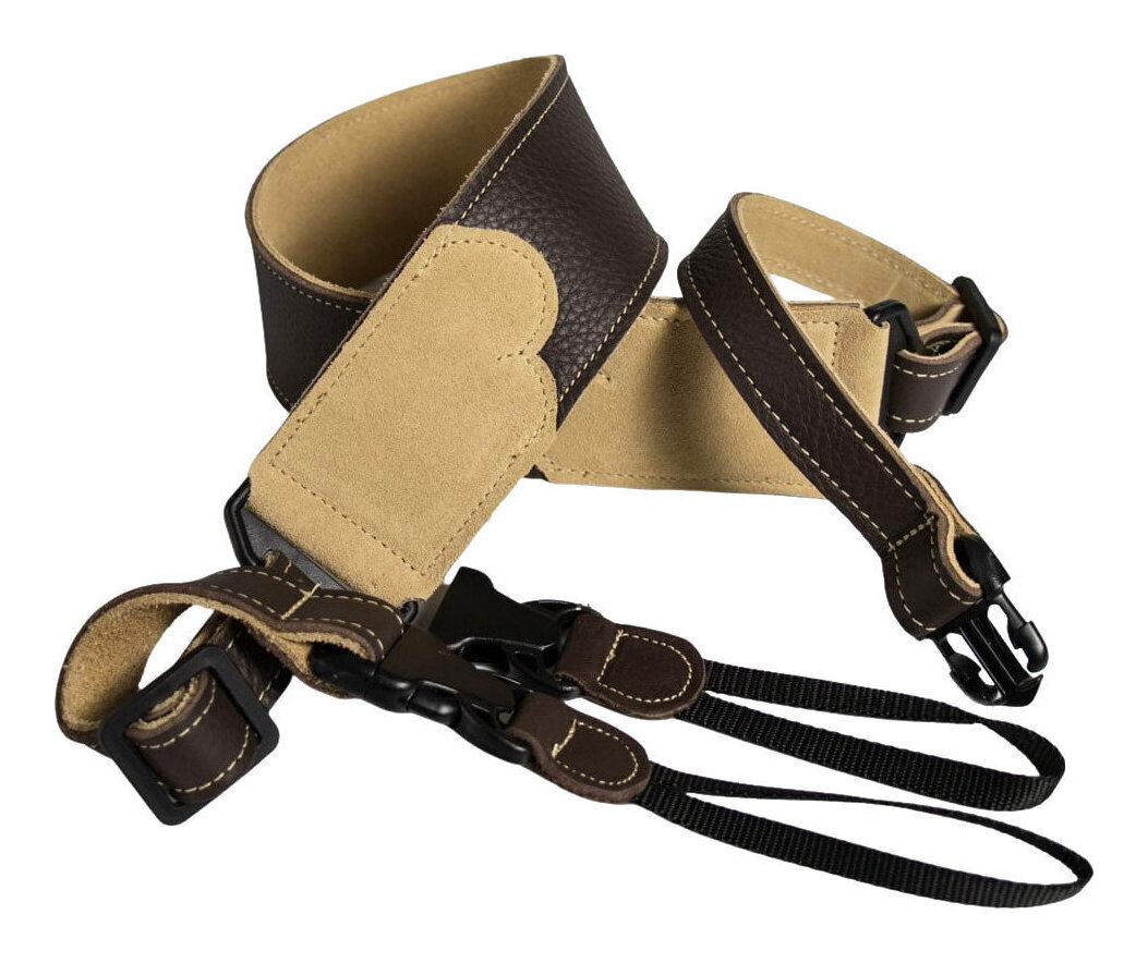 Franklin BJ-CH Chocolate 本革 バンジョーストラップ レザー ストラップ Quick Release Glove Leather Banjo Strap【送料無料】