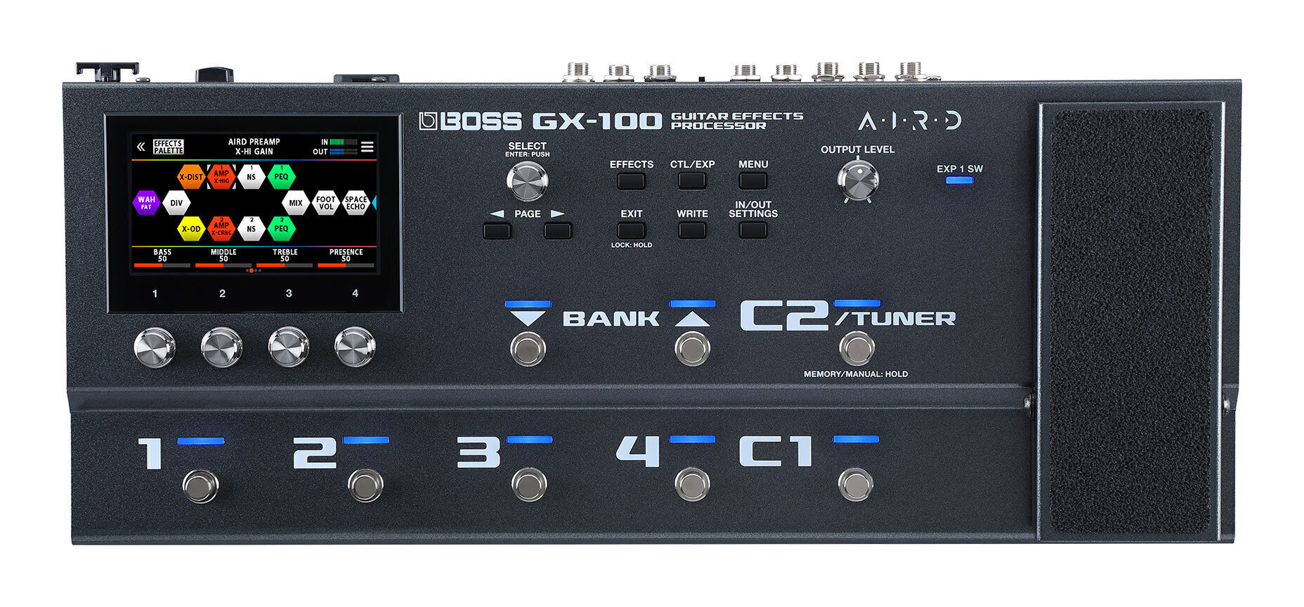 BOSS GX-100 高品位なサウンドと高い汎用性を備えたモダンでスマートなマルチ・エフェクター【送料無料】【ポイント10倍】