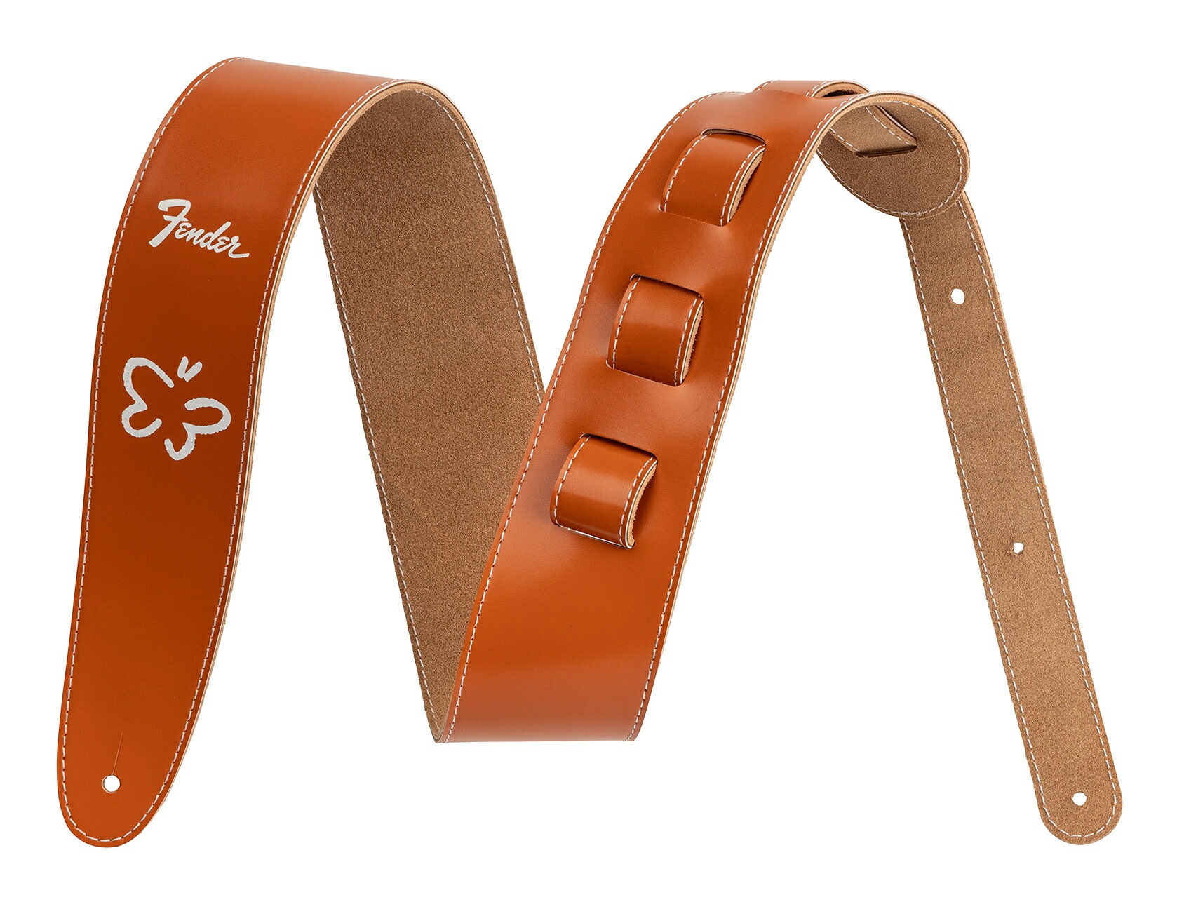 Fender Moeka Shiotsuka Signature Strap Orange フェンダー 塩塚モエカ 羊文学 シグネチャー レザー ギター ストラップ【送料無料】