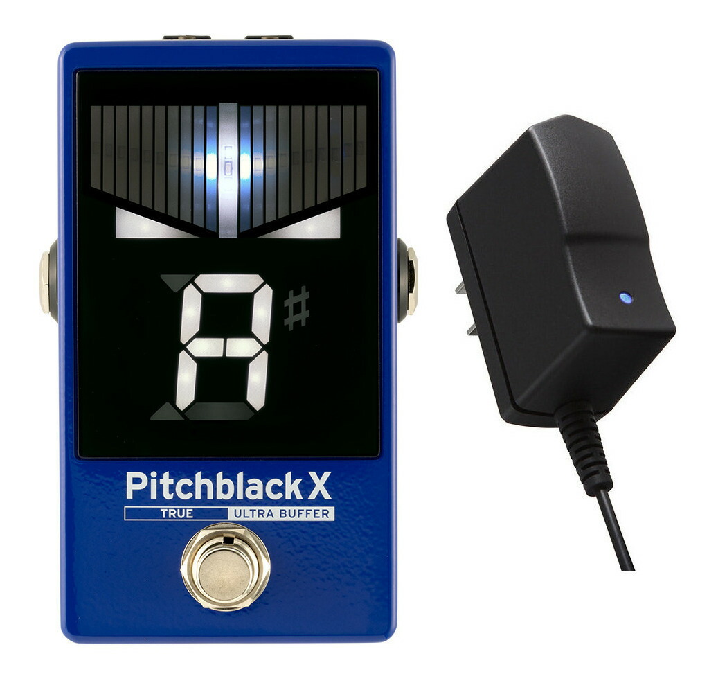 KORG PB-X BL+BOSS PSA-100S2 ペダル チューナー ブルー トゥルー・バイパス/ULTRA BUFFER切替 Pitchblack X/ACアダプター付【送料無料】｜さくら山楽器