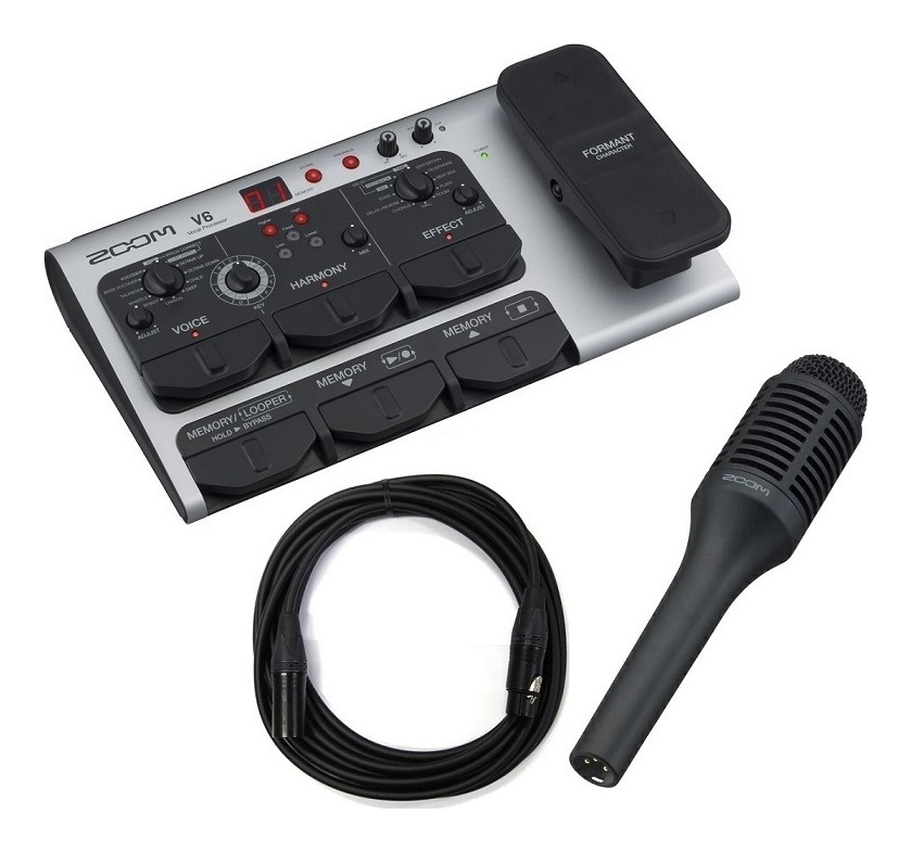 ZOOM V6-SP(純正マイク/SGV-6+CANAREマイクケーブル付) プロ仕様ボーカルマルチエフェクトペダル【送料無料】 28,171円