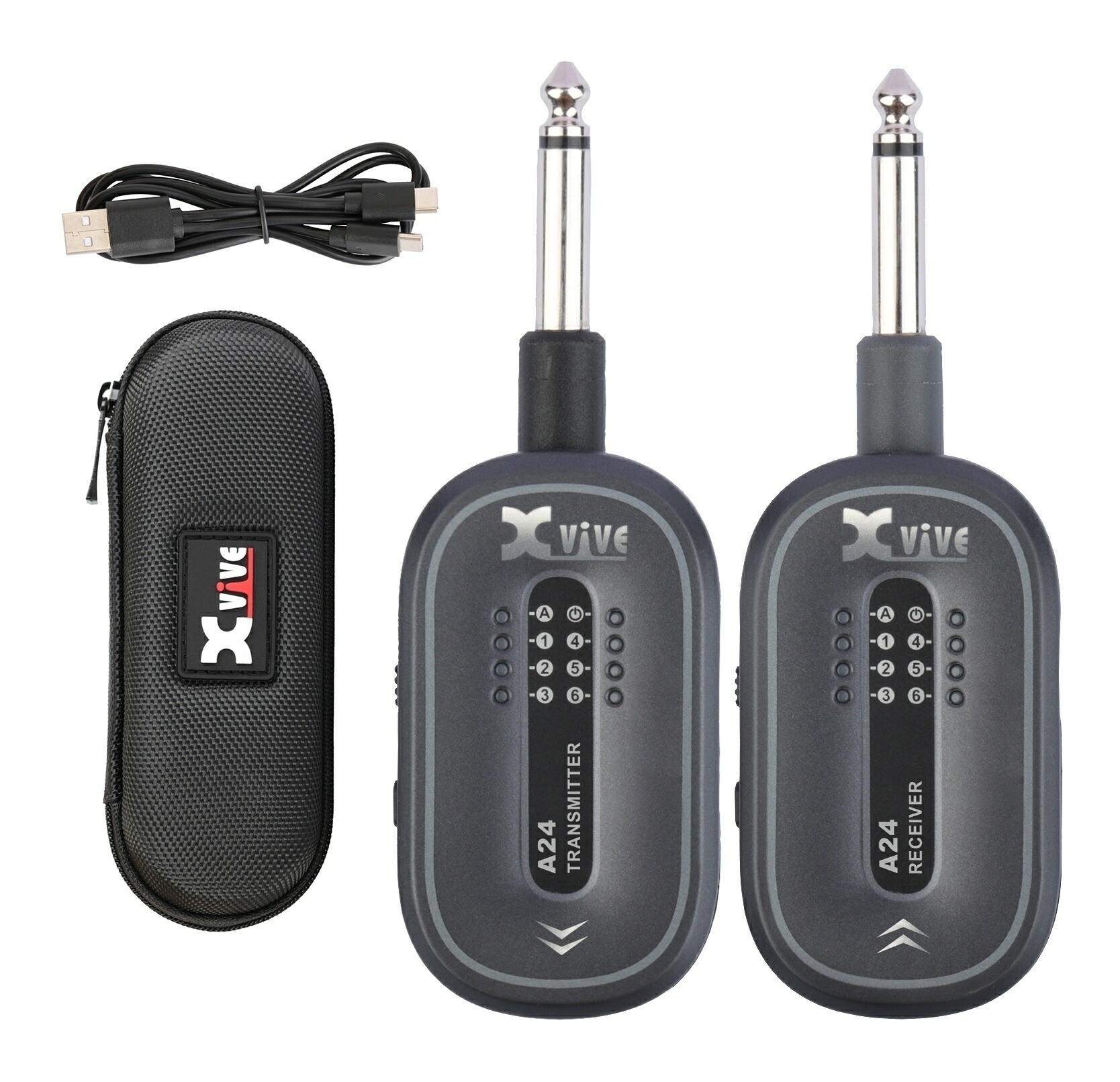 Xvive XV-A24 #GY グレー ギター ワイヤレス システム【送料無料】【ポイント5倍】｜さくら山楽器