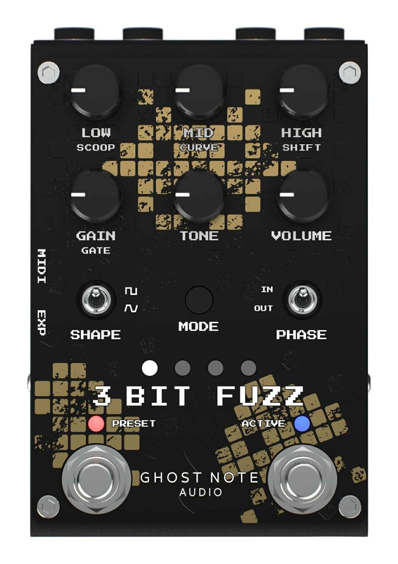 Ghost Note Audio 3bit Fuzz ゴーストノート オーディオ マルチバンド ビットクラッシャー ファズ【送料無料】