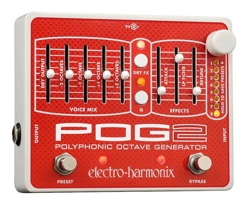 ELECTRO HARMONIX POG2 ポリフォニック・オクターブ・ジェネレーター【ポイント5倍】【送料無料】【国内正規品】｜さくら山楽器