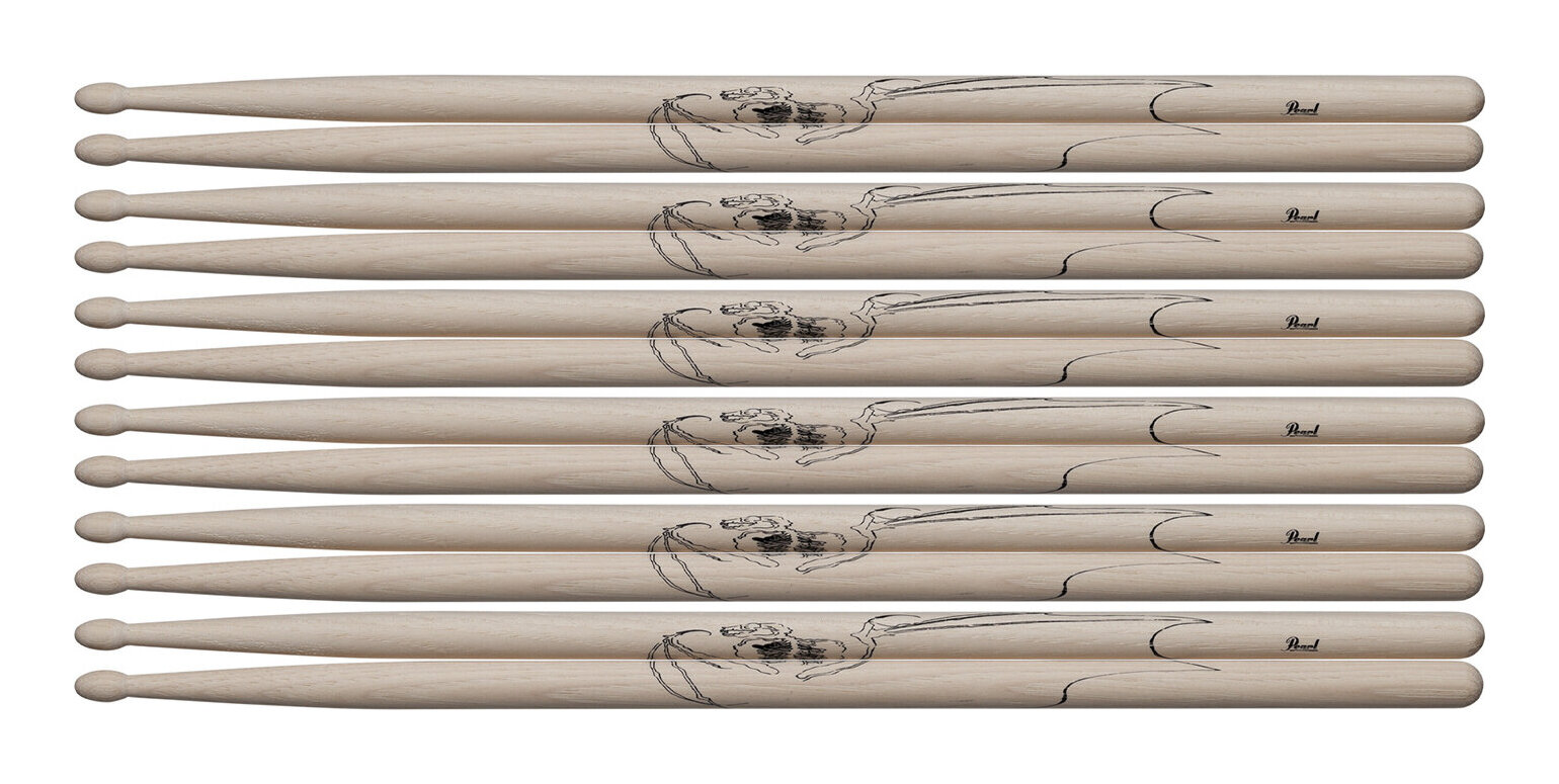 【スティック6ペア】 パール Pearl Drum Stick 169H &times;6ペア ヒッコリー 14 &times;406mm RIZE 金子ノブアキモデル【送料無料】｜さくら山楽器
