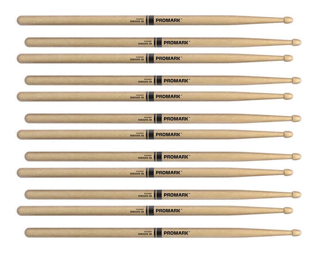 ProMark RBH625AW/6ペア Rebound ラッカーフィニッシュ ヒッコリー ドラムスティック【送料無料】【ポイント5倍】｜さくら山楽器