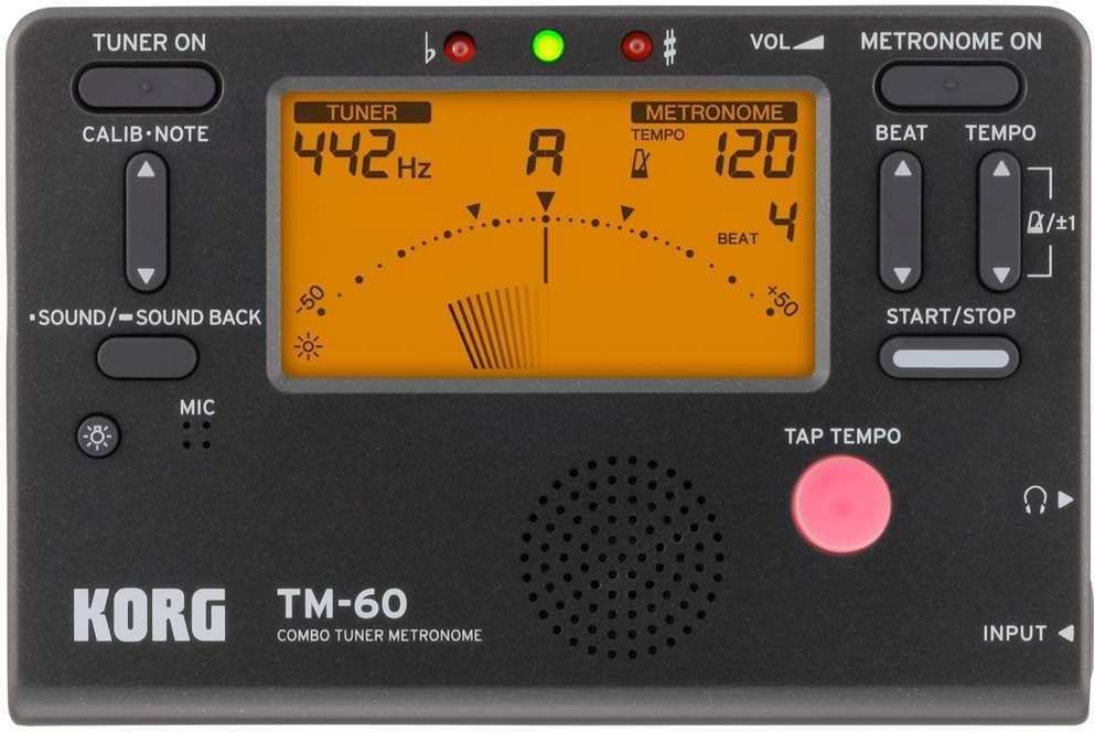 KORG TM-60-BK ブラック コルグ チューナー/メトロノーム【メール便発送・全国送料無料・代金引換不可】【smtb-TK】  さくら山楽器