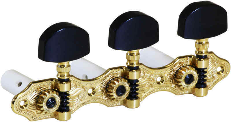 シャーラー Schaller CG Hauser GO30(13) [Gold/Ebony(ボタン)/White(ポスト)] クラシックギター用ペグ(糸巻き)セット【送料無料】【ポイント5倍】 17,494円