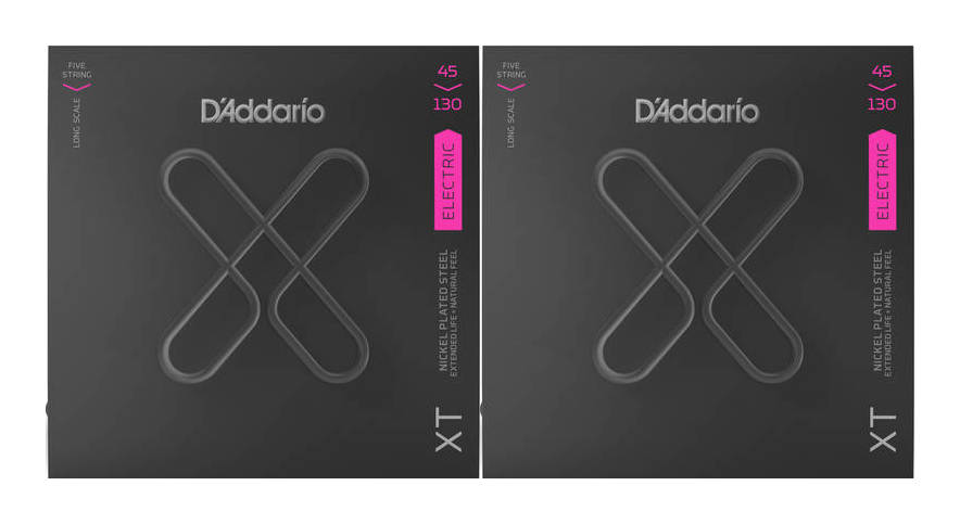 市場 D'ADDARIO XTB45130×2 5弦ベース弦 ロングスケール Nickel コーティング弦 45-130