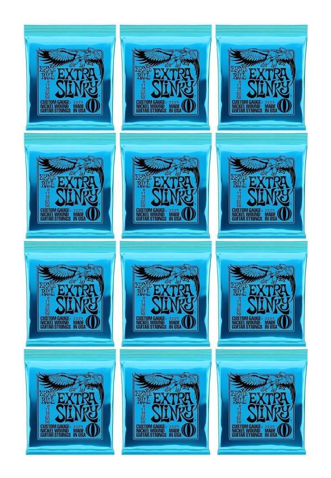 ERNIE BALL 2225 ×12セット EXTRA SLINKY[08-38]【送料無料】