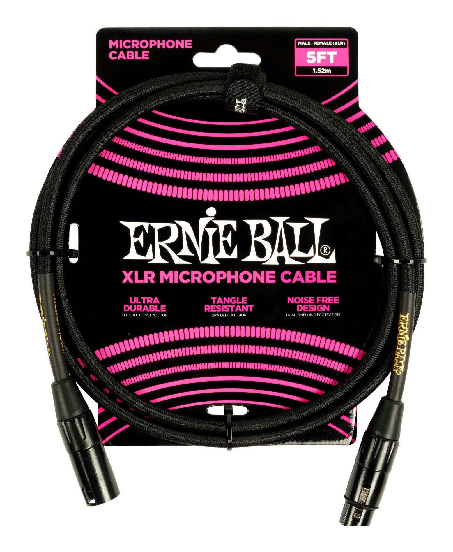驚きの安さ 推奨 ERNIE BALL 6390 マイクケーブル ブレイデッド ジャケット 1.52m XLRオス-XLRメス qdtek.vn qdtek.vn