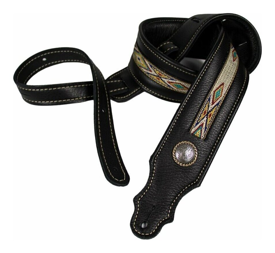 正規品販売! Franklin 11A-BK-N 本革 ギターストラップ レザー ストラップ Southwest Padded Leather  Guitar Strap 送料無料 smtb-TK whitesforracialequity.org