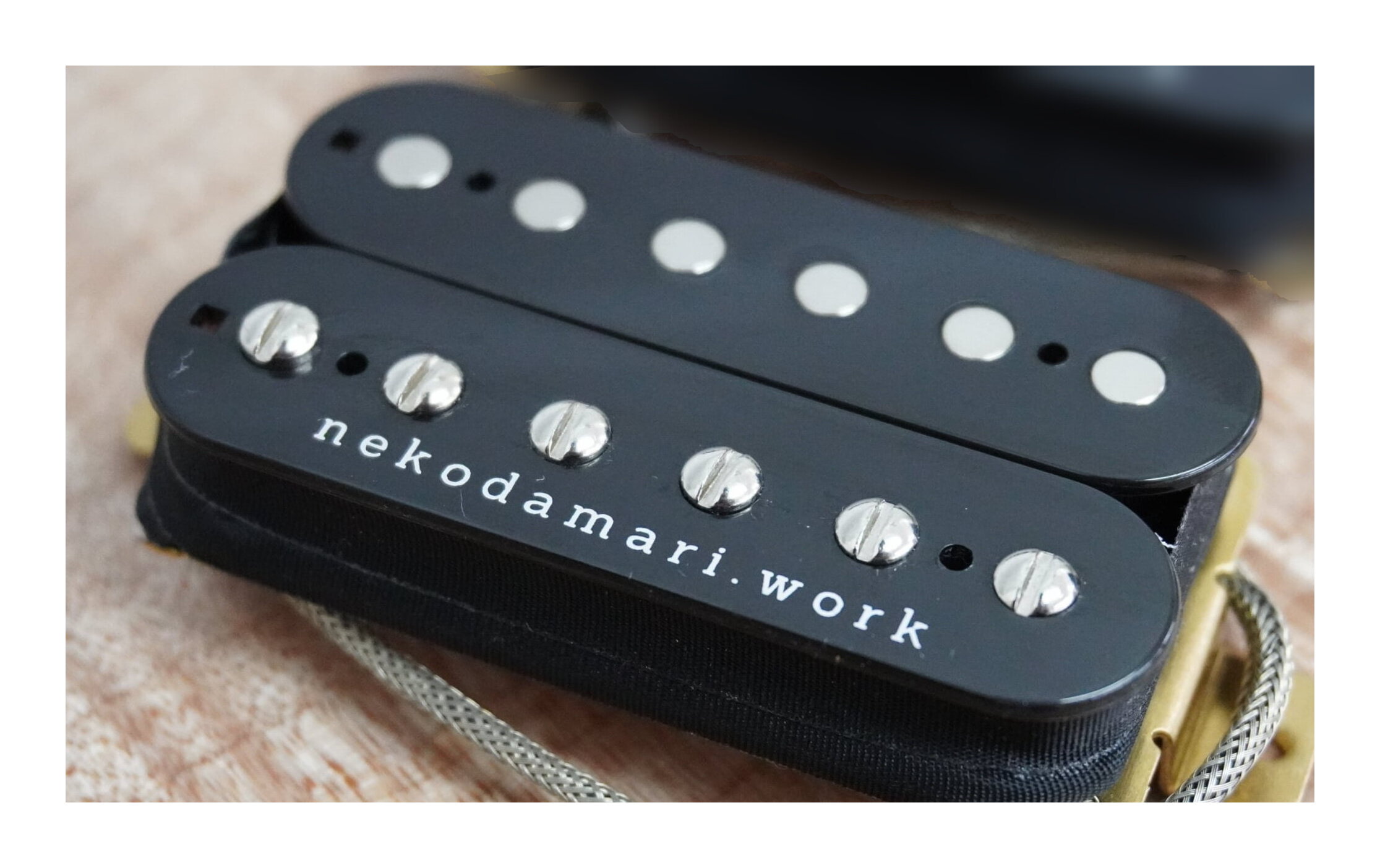 高価値 ねこだまり工房 Neko Bucker B リア ハムバッカー 蜜蝋 ピックアップ ブリッジ側用 Fucoa Cl