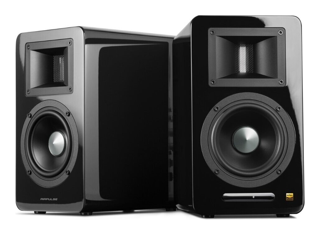 AIRPULSE A100 BT5.0 BLACK/ペア DAC内蔵 アクティブ スピーカー【送料無料】｜さくら山楽器