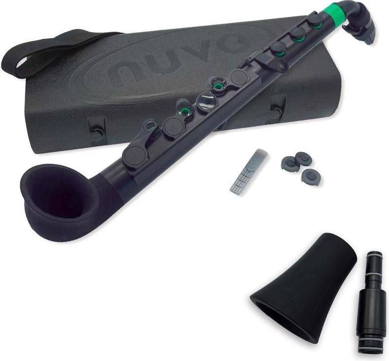 NUVO N520JBGN + N515SJBK jSax 2.0 Black / Green ブラック / グリーン プラスチック製 サックス/ストレートベル付【送料無料】