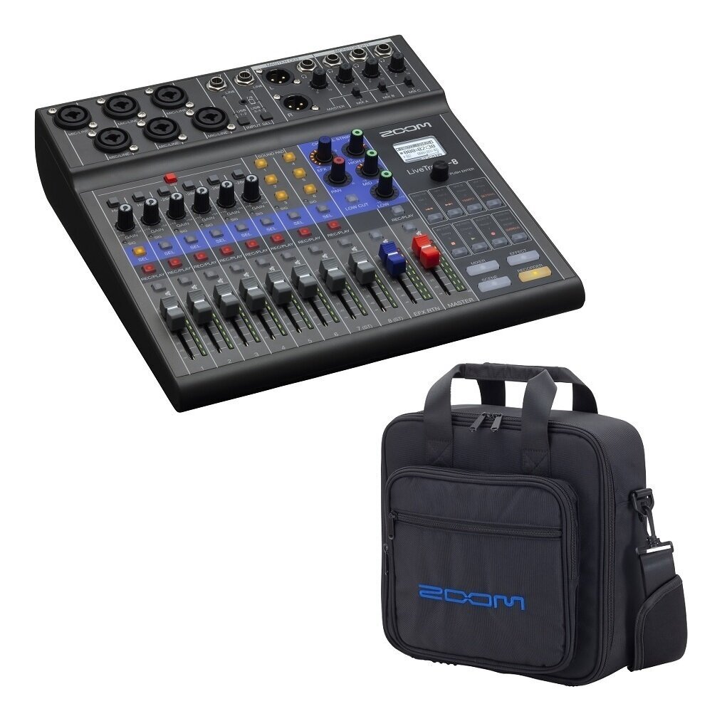 ZOOM LiveTrak L-8 レコーディングインターフェース 楽天市場】ZOOM LIVETRAK L-8 + CBA-96 セット ライブミキサー／MTR