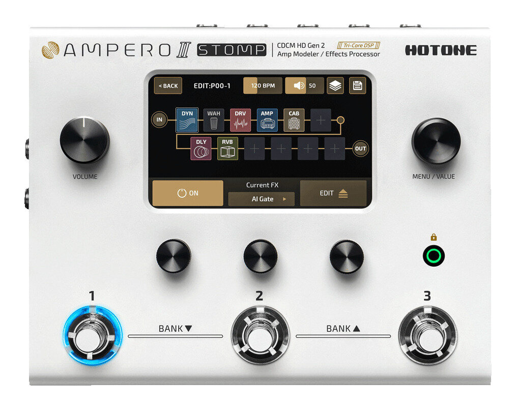 HOTONE AMPERO II STAGE マルチエフェクター　アンプモデラー 楽天市場】【送料込】HOTONE Ampero II Stage アンプモデラー