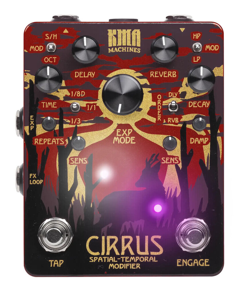 KMA KMACIR / Cirrus ディレイ+リバーブ ペダル【送料無料】【ポイント5倍】