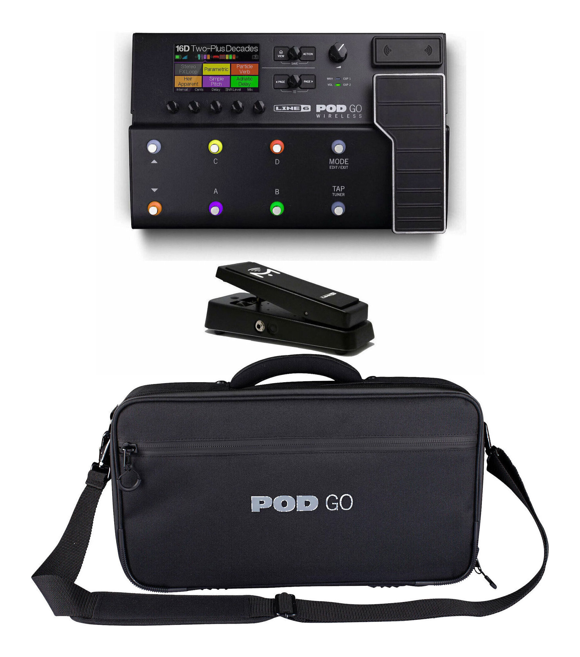 LINE6 POD Go Wireless + EP1-L6 + POD Go Shoulder Bag ワイヤレス ギター・プロセッサー マルチエフェクター+エクスプレッションペダル+専用バッグ【送料無料】｜さくら山楽器