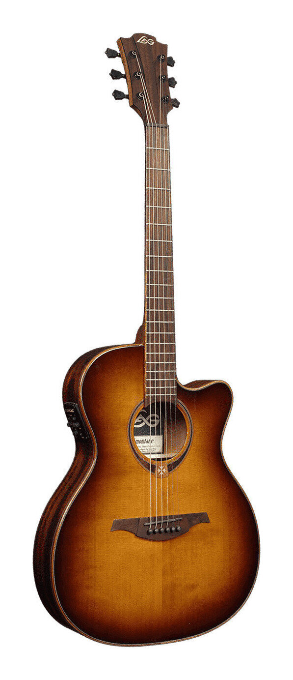 LAG Guitars T118ASCE-BRS 薄胴ボディ エレアコ/ケース付【送料無料】【ポイント5倍】
