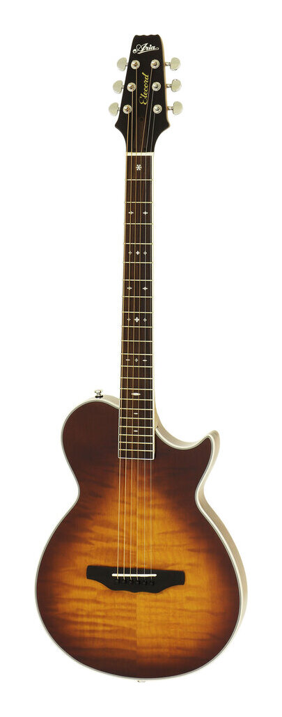 ARIA APE-100 TS (Tobacco Sunburst) Fishmanピエゾピックアップ搭載 薄胴 エレアコ/ギグバッグ付【送料無料】【ポイント5倍】｜さくら山楽器