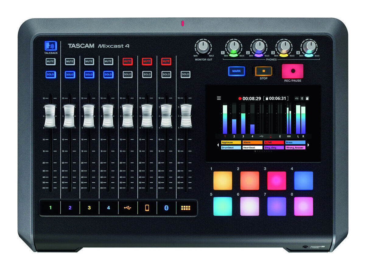 TASCAM Mixcast 4 ポッドキャスト制作 ワークステーション 音源収録からミックスまでワンストップ